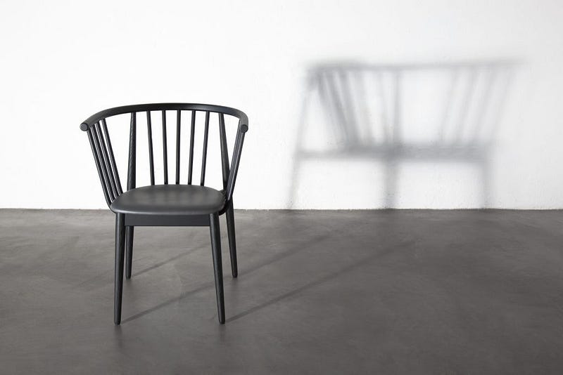 TIVOLI WOODEN & LEATHER ARMREST DINING CHAIR IN BLACK
