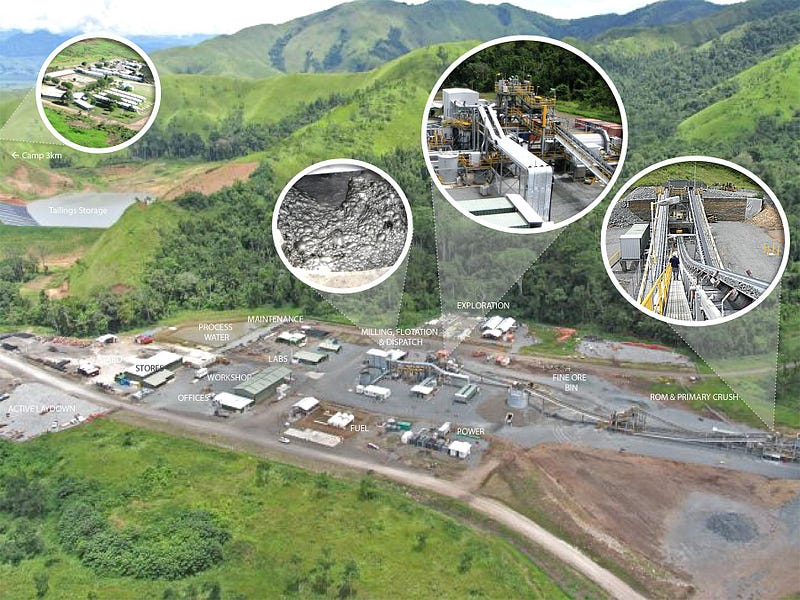 Kainantu Operation Site Circa 2012: Mill, Processing Plan & Offices