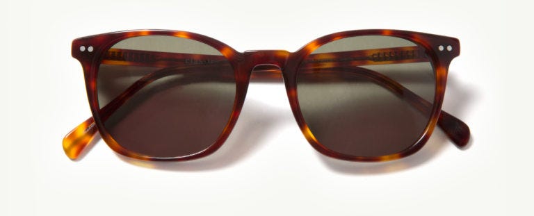 The Classic Specs Meritt sunglasses in Brandy Tortoise.
