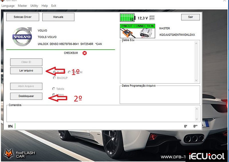 FoxFlash Read and Write Volvo Denso MB279700–9xxx