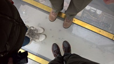 Eiffel Tower glass floor