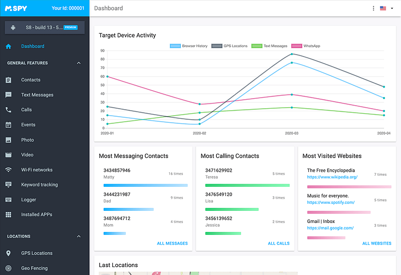 mSpy — Top Pick for Android and iOS Tracking