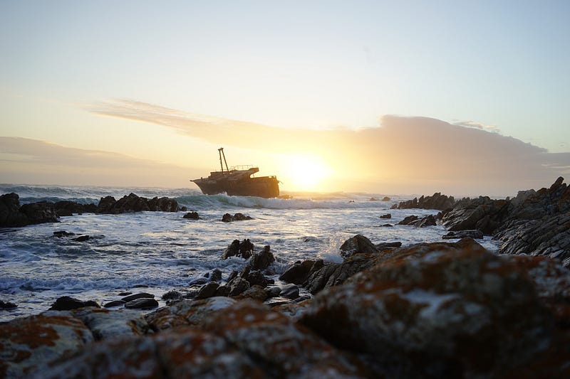 Pantai, sunset