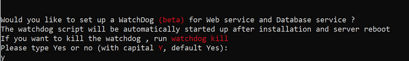 Install cyberpanel watchdog.
