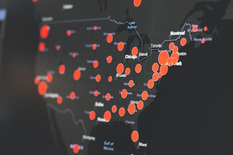 Heat map of US