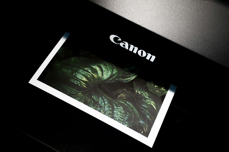 CANON PRINTER PRINTING A COLORED PRINTER