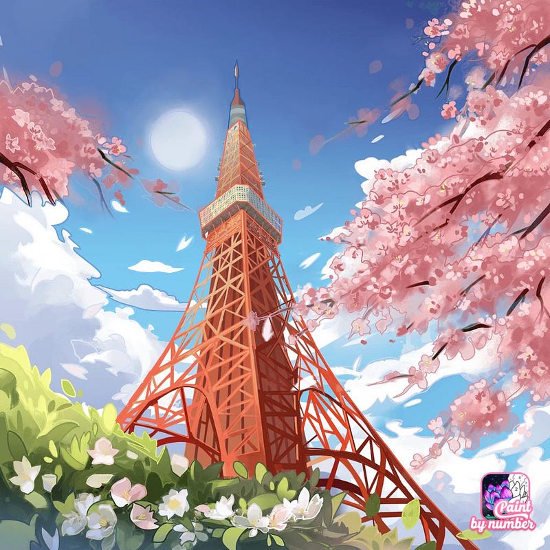 Unlock Your Artistic Journey with Tower-themed Paint by Numbers: Tower Bridge, Tokyo Tower, and Leaning Tower