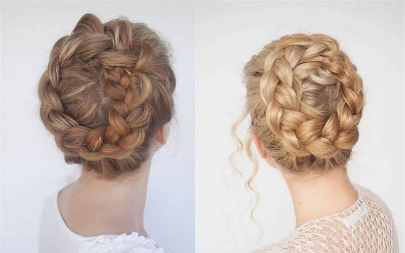 Braided Crown Updo