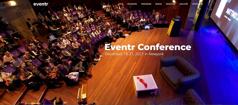 This theme is ideal to promote formal event and conferences