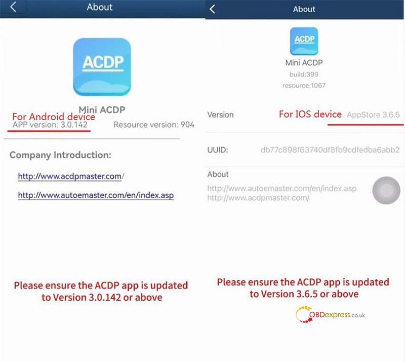 راهنمای کامل برای خروجی گرفتن از پوشه‌های Yanhua ACDP از طریق اندروید و iOS