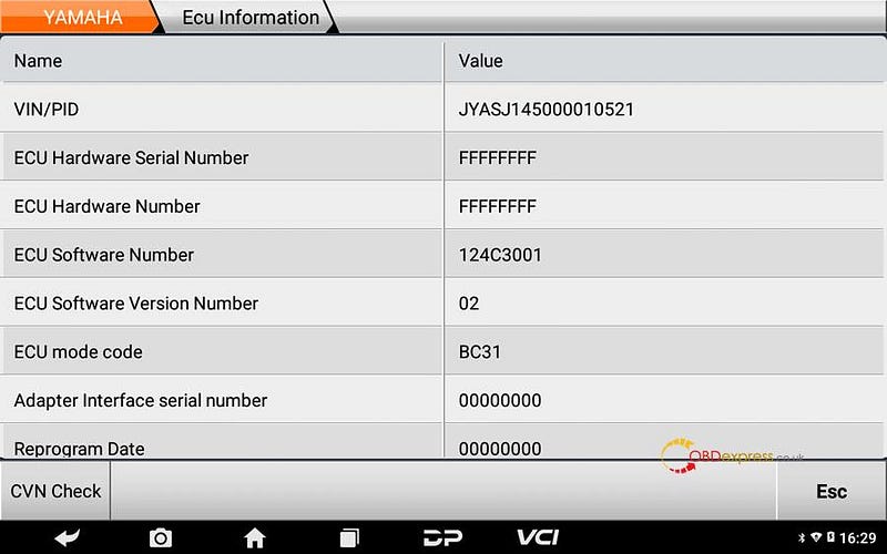 OBDSTAR MS80 jumper connection method