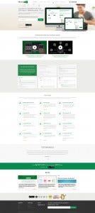 metricbuzz.com homepage design