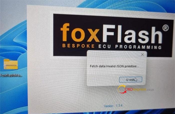 Foxflash Newest Problems and Solutions-Error in XML document
