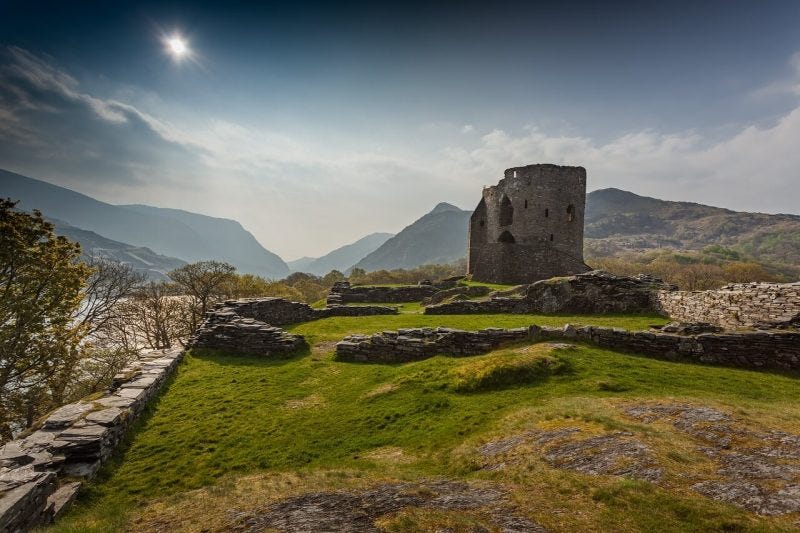 Dolbadarn Castle near Llanberis is an amazing place to visit in Snowdonia