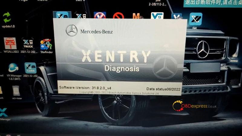 VXDIAG Benz software XENTRY has no authorization code