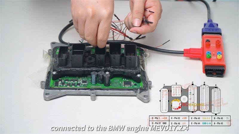 Autel IM508S および G-BOX 3 BMW Bosch MEVD17.2.4 ISN を読む