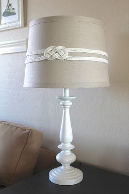 nautical knot lampshade accent