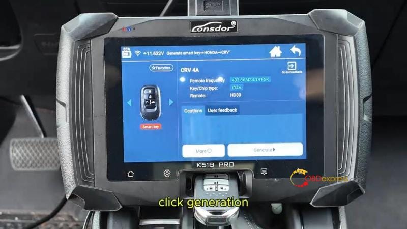 How to Program 2024 Honda CRV Smart Key via Lonsdor K518 Pro