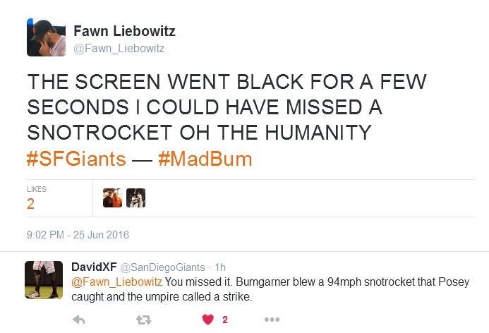 Giants-Bumgarner-Snotrocket-2016-06-25-Tweet-FL-Screen
