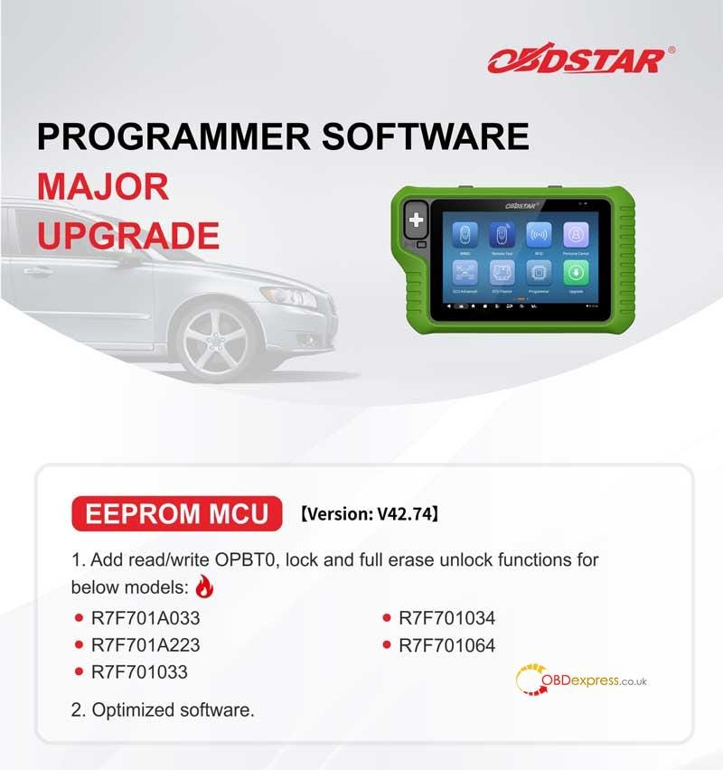 OBDSTAR AUTO IMMO and Programming Software June Upgrade