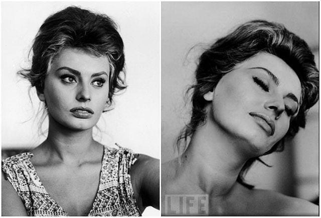 Sophia Loren photographed in 1961 by Alfred Eisenstaedt (Eisie)