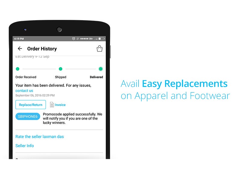 Paytm Easy Replacement and Return