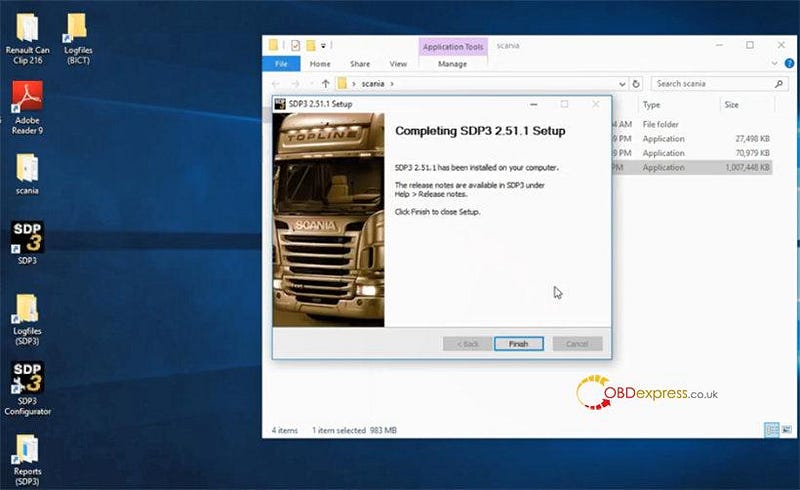 最新バージョン V2.51.1.43 Scania SDP3 ソフトウェアをインストールします