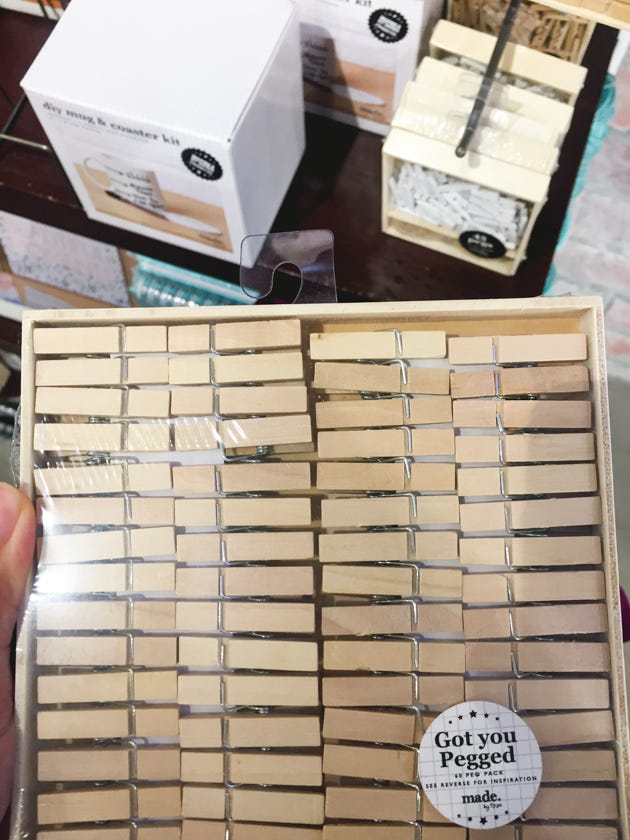 Cotton On wooden clothes pins • Dorm essentials in Hong Kong
