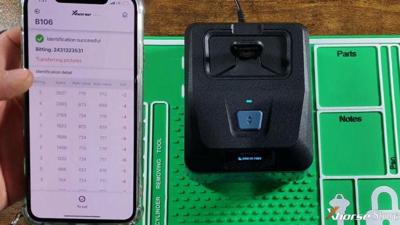 Xhorse Key Reader identify keys test