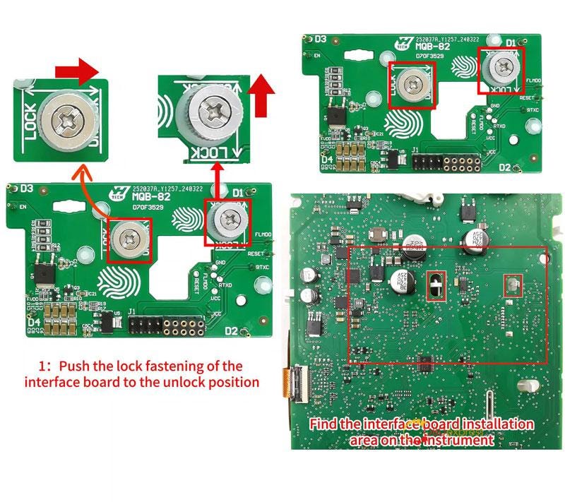 Yanhua ACDP Module 33 MQB-82 Lock Fastening Installation Tutorial