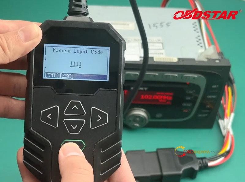 OBDSTAR MT200 Read and Change Code on Ford TMS470 NEC70F3357 Radio