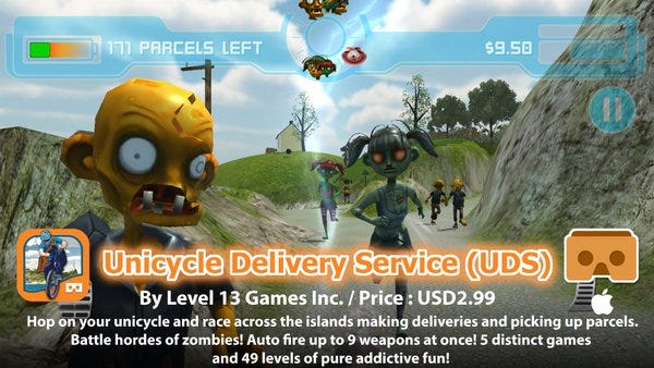 Unicycle Delivery Service (UDS) - Android & iOS #vr