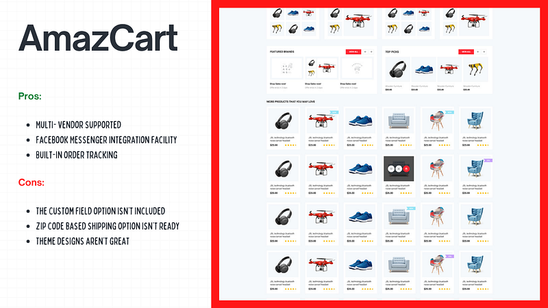 AmazCart- laravel eCommerce system CMS