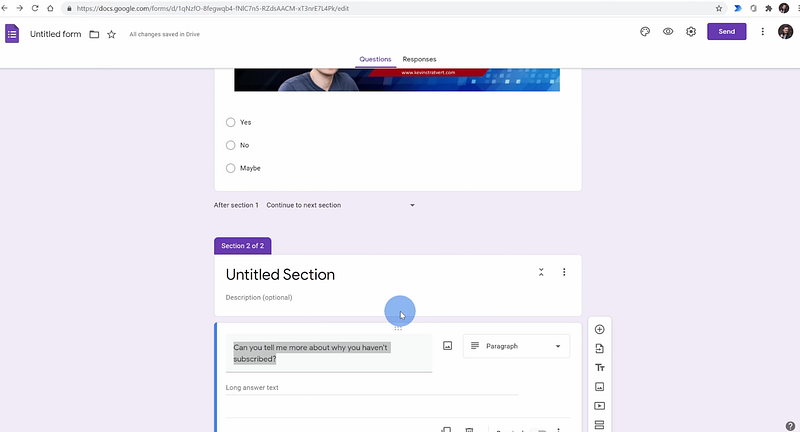 Creating forms with Google Forms | one of the google project management tools