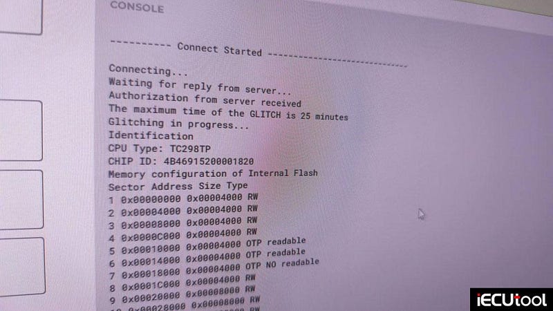 MMS Flex Unlock BMW MG1CS201 ECU in Boot Mode
