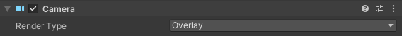 Screenshot clarifying the difference between Canvas Screen Space Overlay and Camera Overlay render modes
