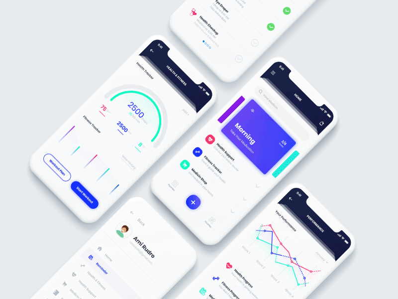 health and fitness app design and development