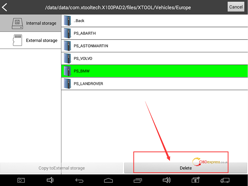 Xtool X100Pad2が「ストレージスペースが不足しています」というプロンプトを表示した場合の対処方法