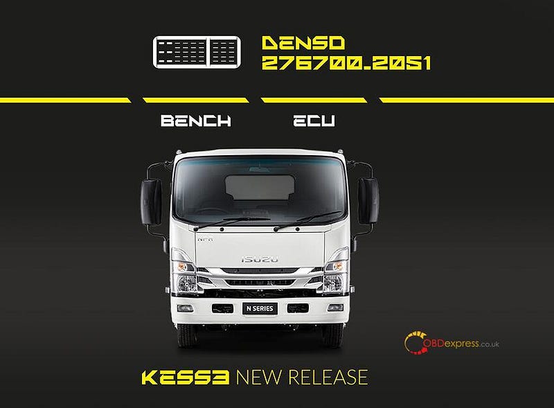 Alientech KESS V3 Read, Write Isuzu Denso 276700–2051 Truck