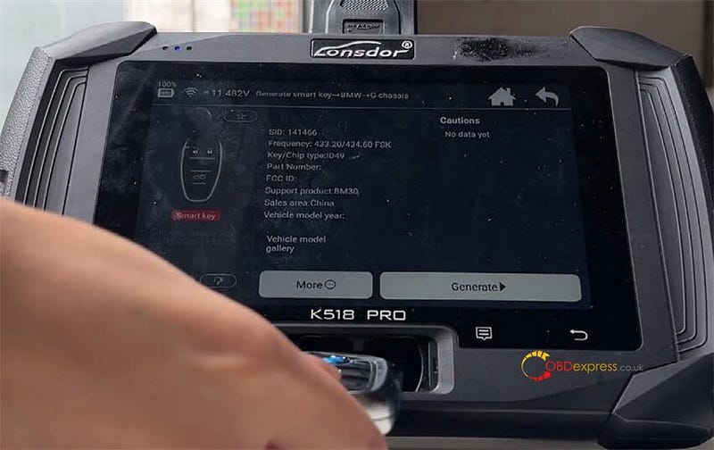 Lonsdor K518 Pro with LSD-BDC2 Adapter Add 2019 BMW Smart Key