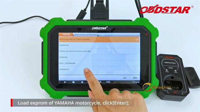 OBDSTAR X300 DP Plus motorcycle pincode calculation