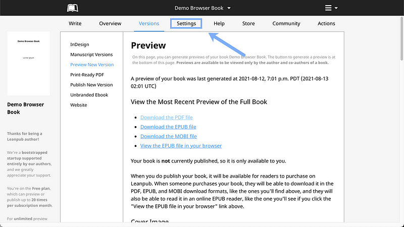 Walkthrough for Self-Published Authors: How To Write and Publish Your Book in Your Web Browser…
