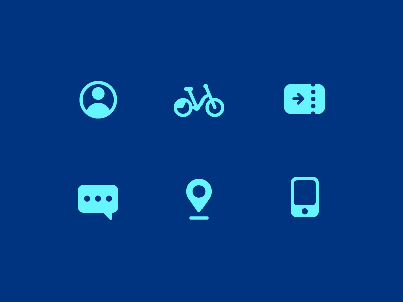 Oslo City Bike icons by Heydays