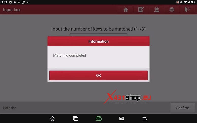 Add keys to Porsche Macan using LAUNCH X431 IMMO PLUS