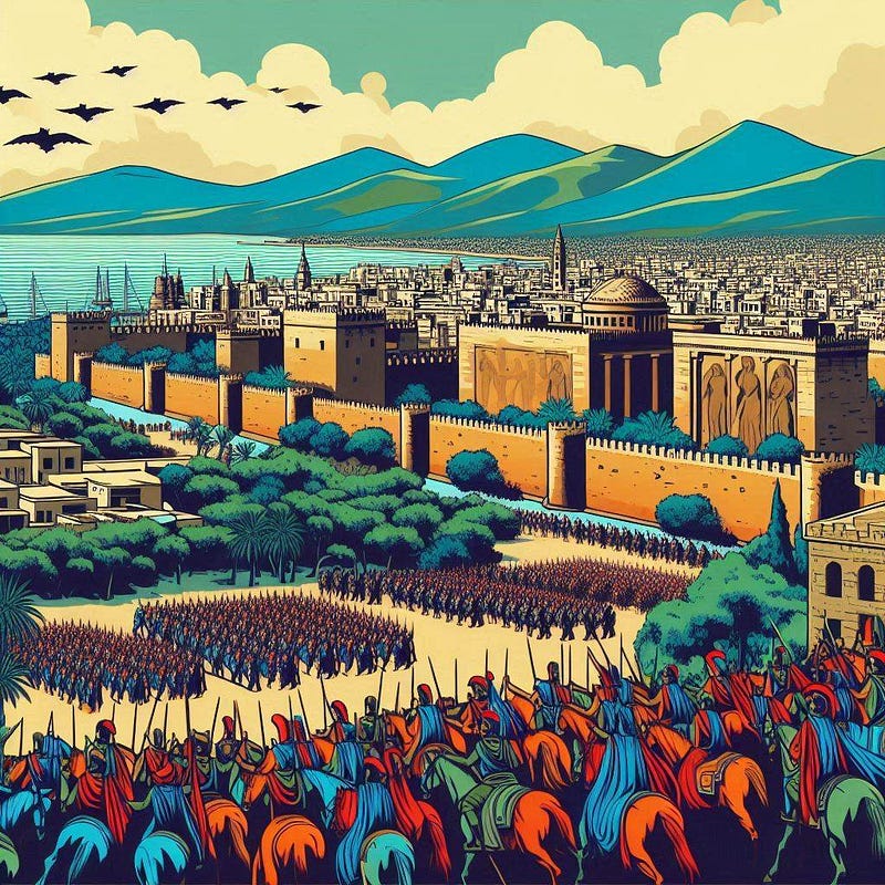 carthage surrounded by greek army