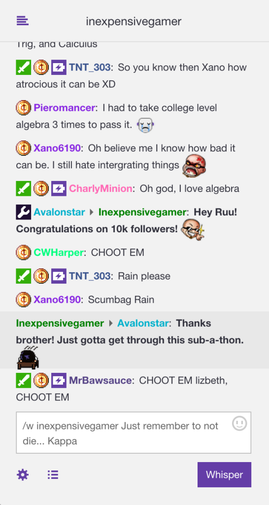Twitch chat popout