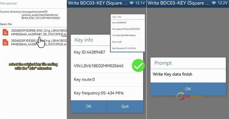 Yanhua ACDP2でBMW BDC3暗号化キーをクローンする方法
