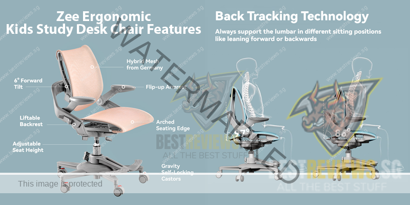 Kids Ergonomic Chairs and Desks - Hinomi Ergonomic Kids Study Desk and Zee Ergonomic Kids Study Desk Chair