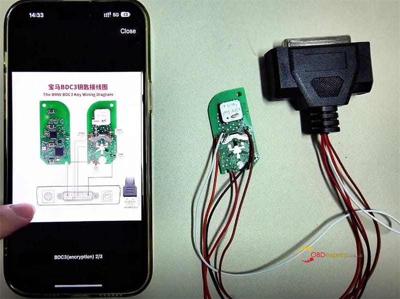 KEYDIY KD-X4 Copy BMW BDC3 Encrypted Mexico Key