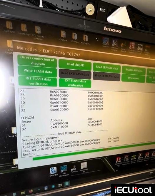 Launch X431 ECU Programmer Read and Write Benz EDC17CP46 ECU